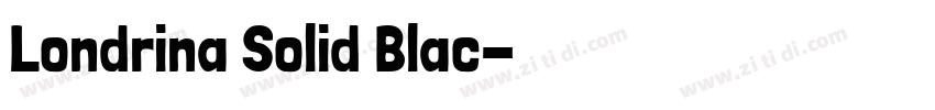 Londrina Solid Blac字体转换